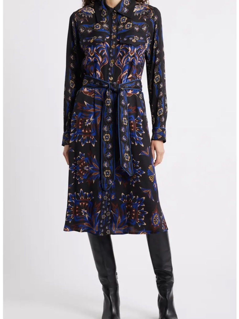 NWT Farm Rio scarf print dress